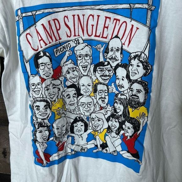 VTG 1992 Camp Singleton T Shirt USA Medium - Picture 2 of 5